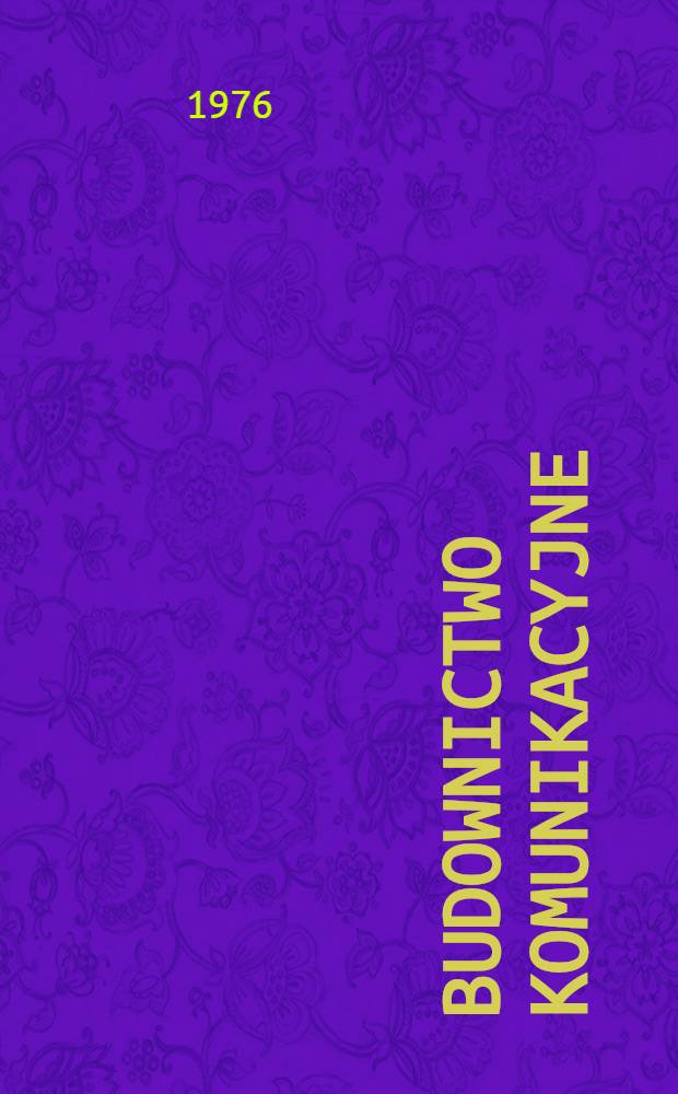 Budownictwo komunikacyjne