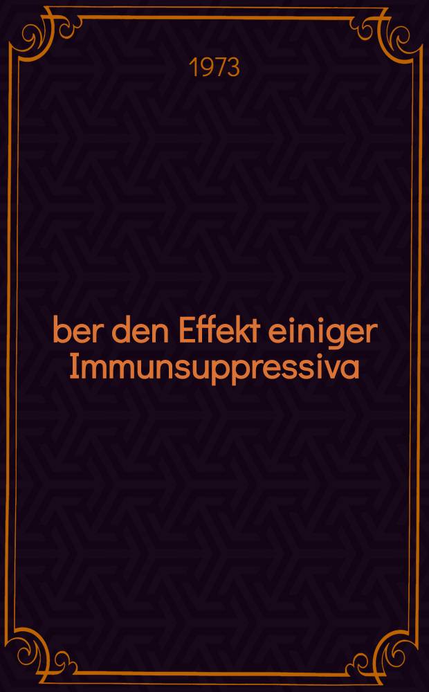 Über den Effekt einiger Immunsuppressiva : Bay b 1837®; Ultra Corten-H® bzw. Solu Decortin-H®; Imurel®; Lyovac-Cosmegen® auf die xenogene Perfusion von Schweinenieren : Inaug.-Diss. .... der ... Med. Fak. der ... Univ. zu Bonn