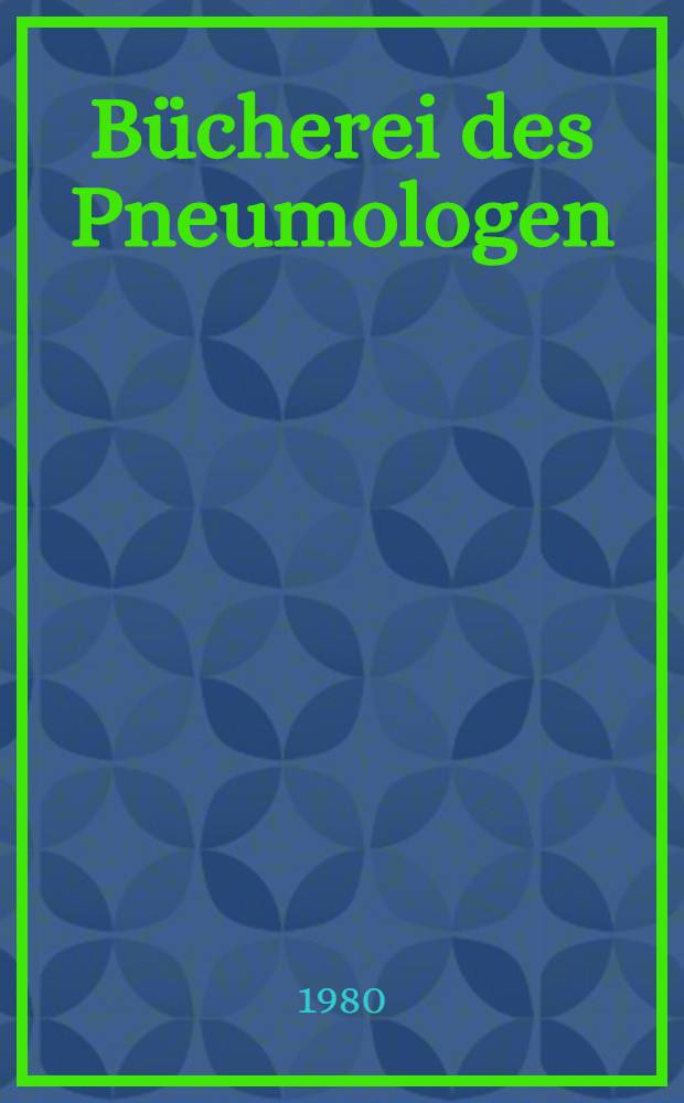 Bücherei des Pneumologen : Monogr. zur Monatsschr. "Praxis der Pneumologie". Bd. 5 : Atemfunktion und Lungenkreislauf bei thorakaler Skoliose