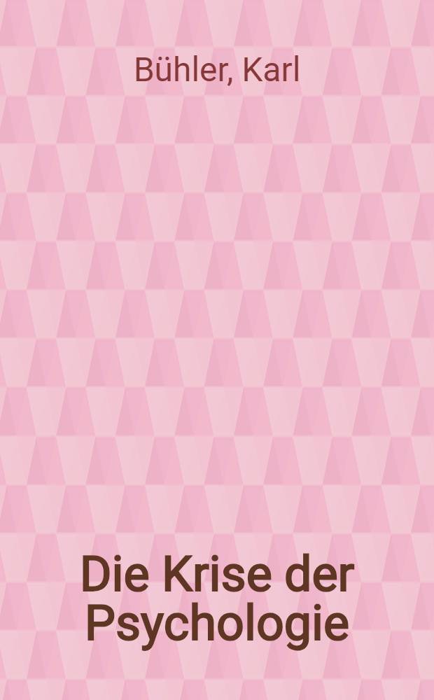 Die Krise der Psychologie