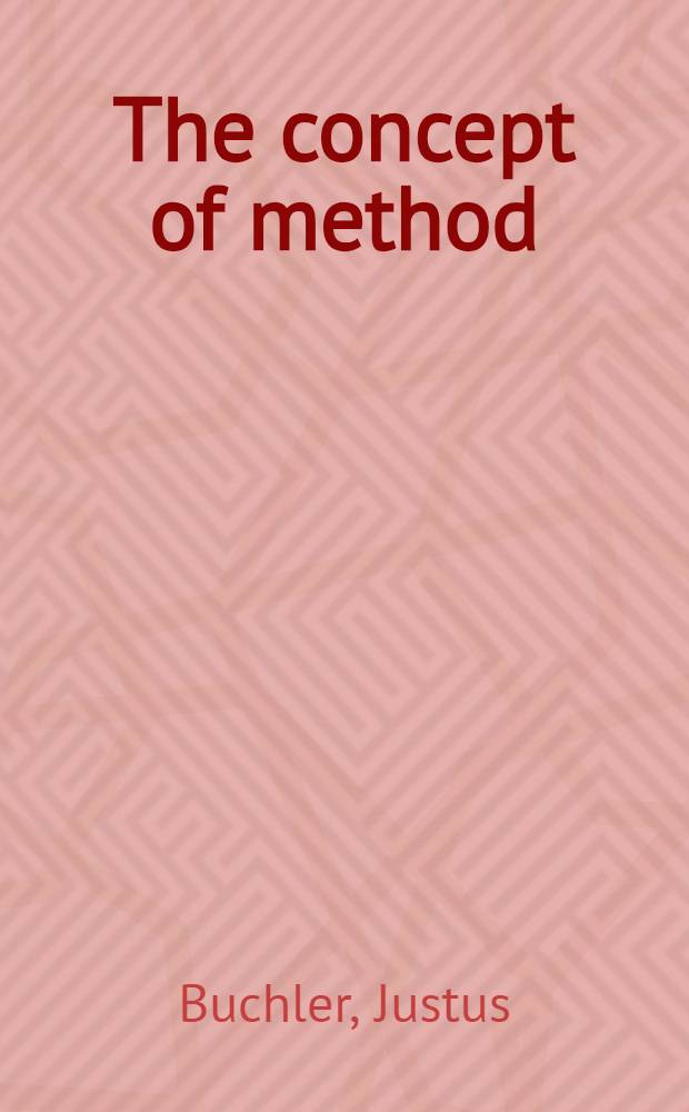 The concept of method