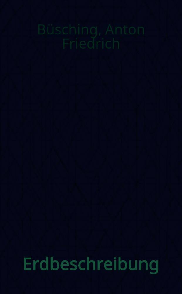 Erdbeschreibung