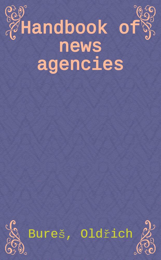 Handbook of news agencies