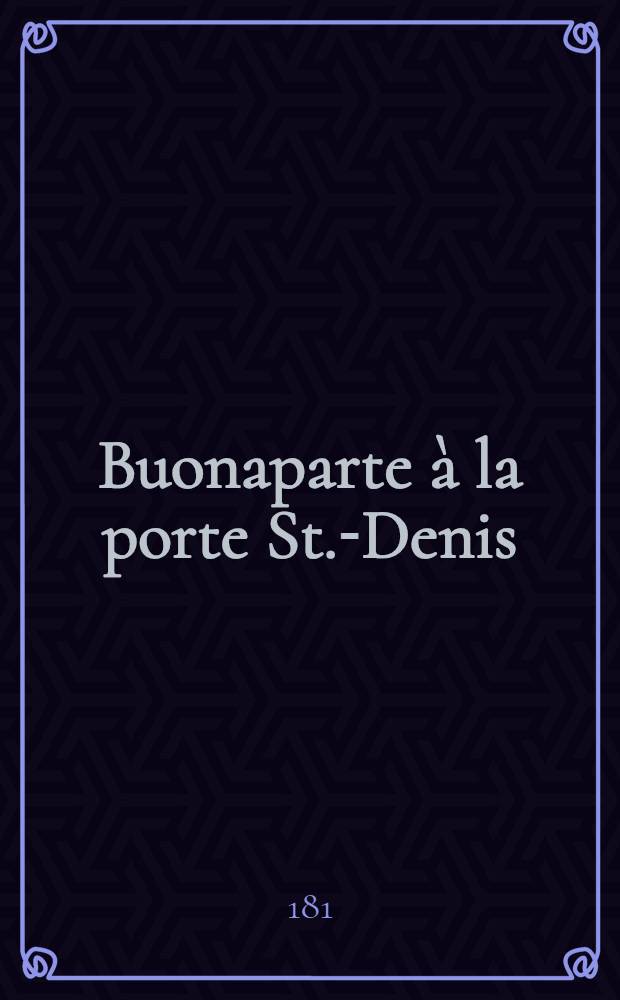 Buonaparte à la porte St.-Denis