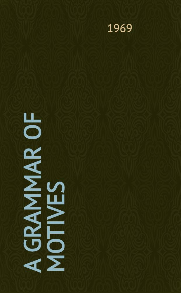 A grammar of motives