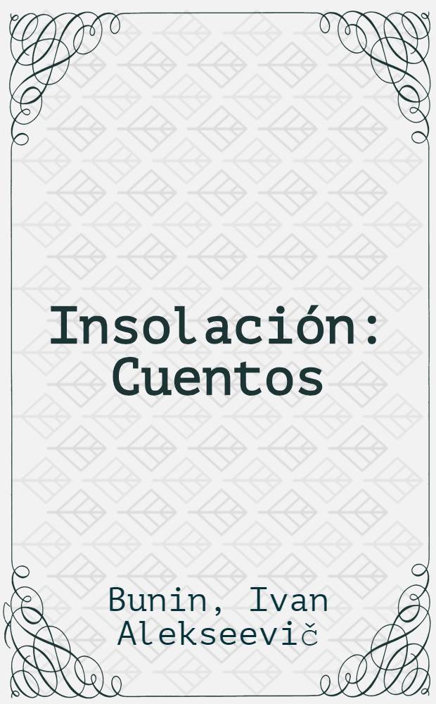 Insolación : Cuentos