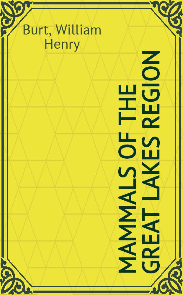 Mammals of the Great Lakes region