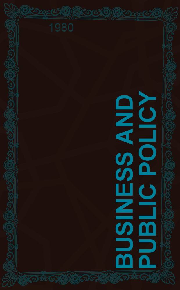 Business and public policy