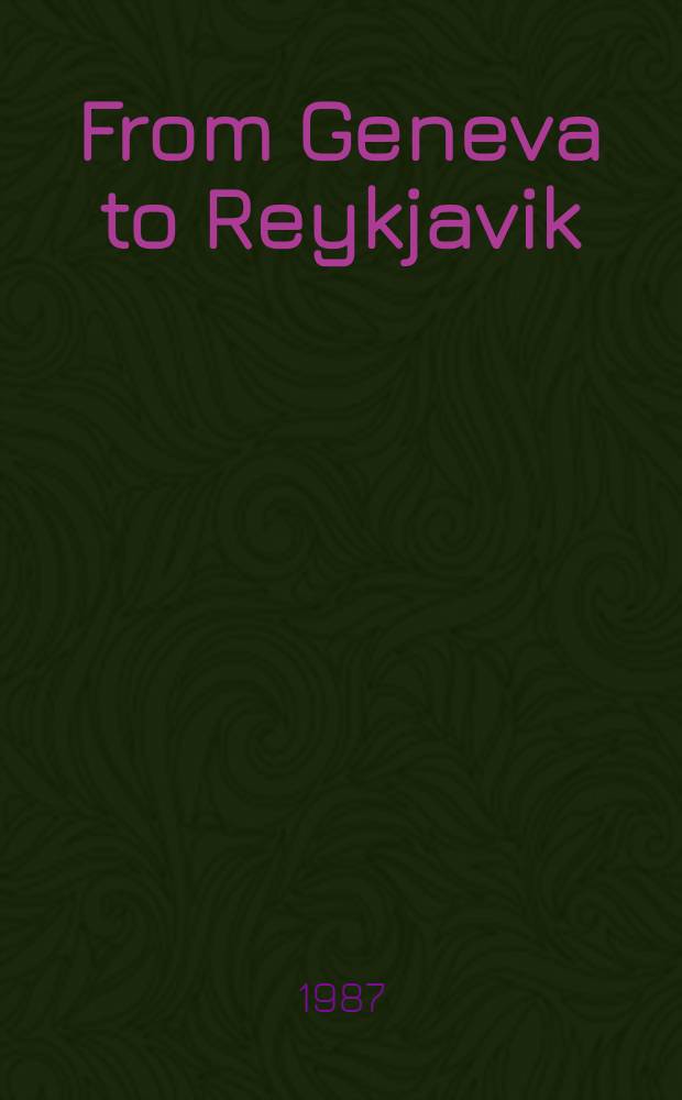 From Geneva to Reykjavik