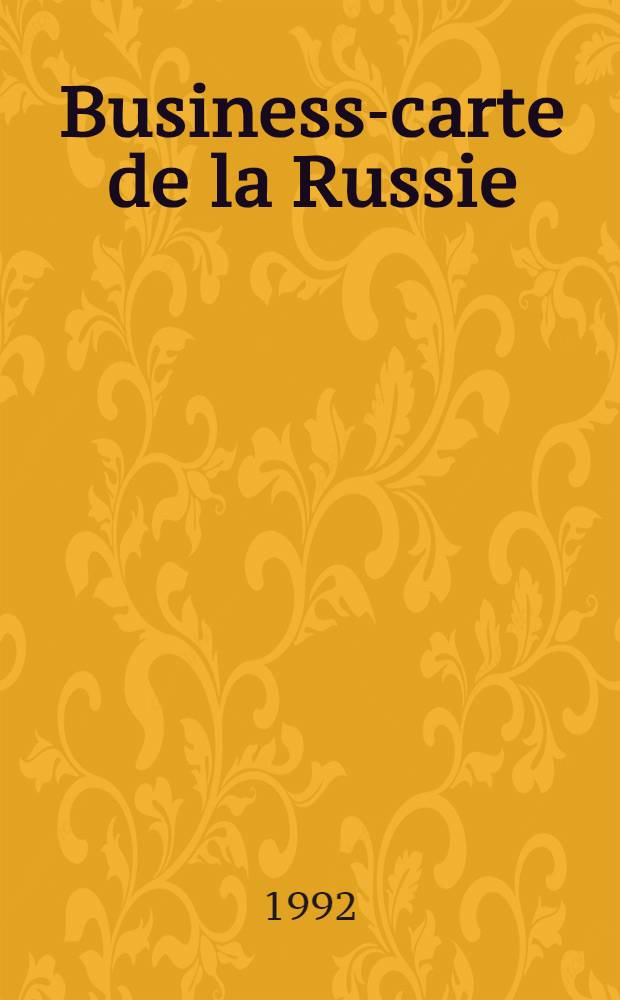 Business-carte de la Russie : Zone Nord-Ouest et rég. de Kaliningrad : Industrie