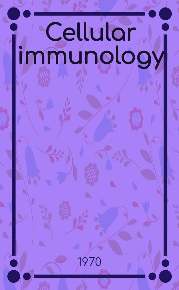 Cellular immunology