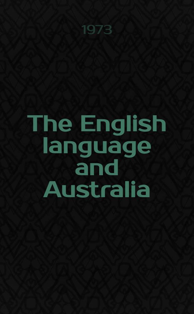 The English language and Australia