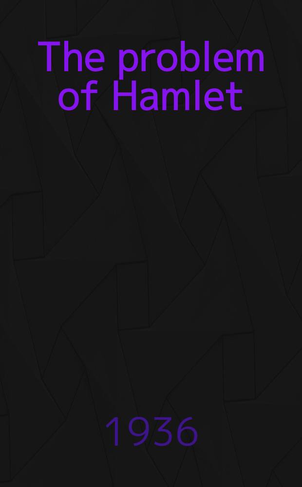 The problem of Hamlet