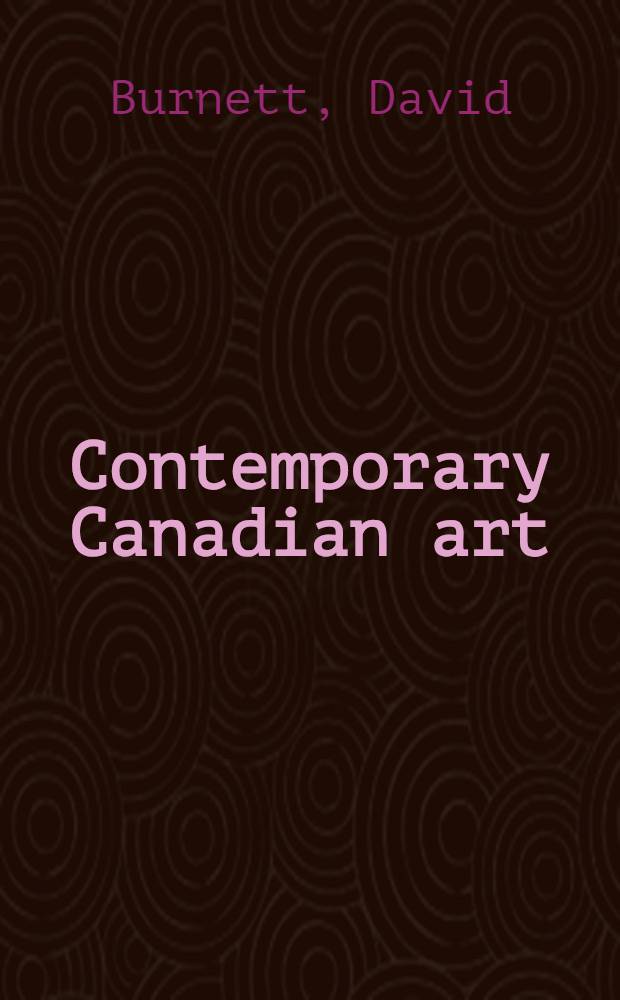 Contemporary Canadian art