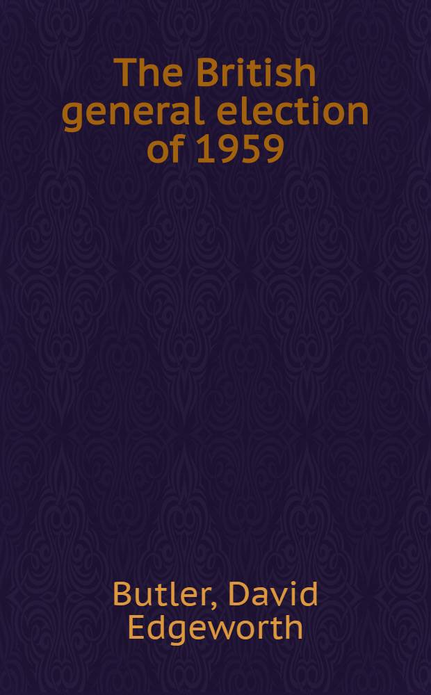 The British general election of 1959