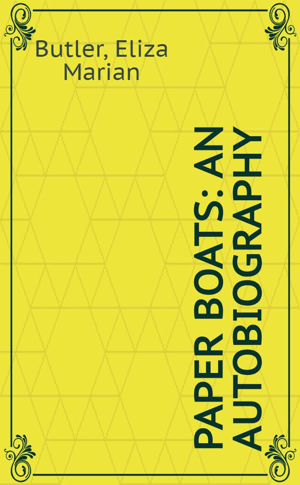 Paper boats : An autobiography