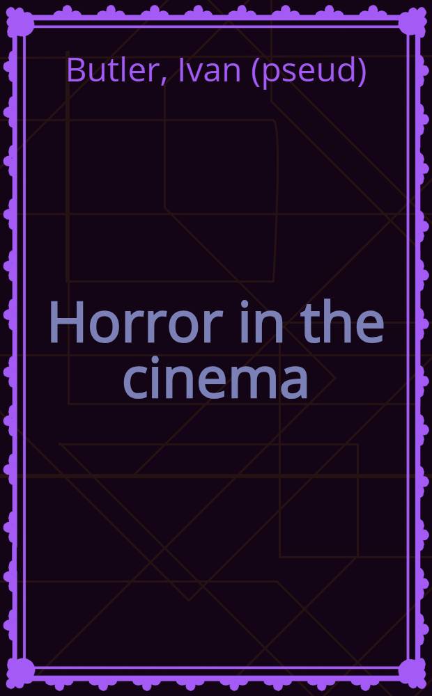Horror in the cinema