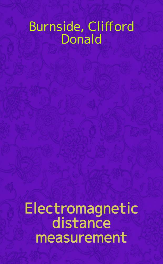 Electromagnetic distance measurement