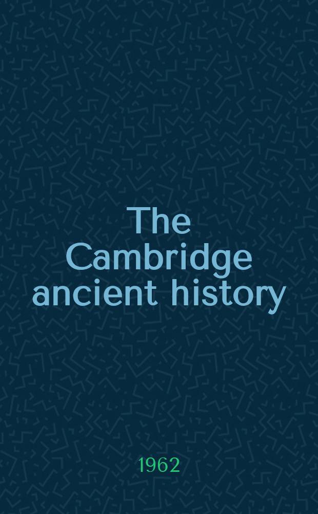 The Cambridge ancient history : Vol. 1-2. Vol. 1. Chap. 6 : Chronology