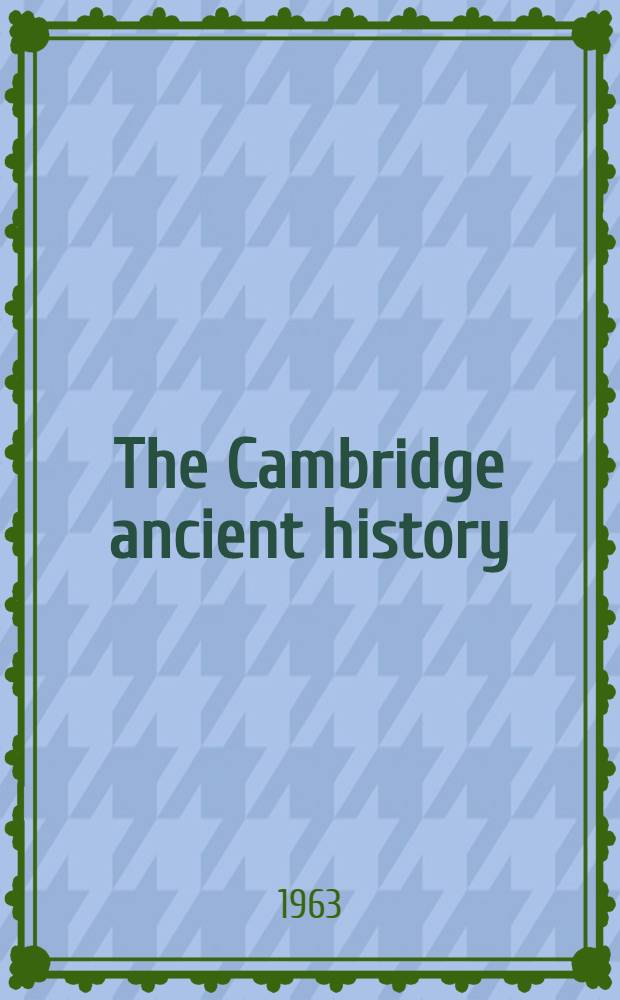 The Cambridge ancient history : Vol. 1-2. Vol. 1. Chap. 23 : Persia