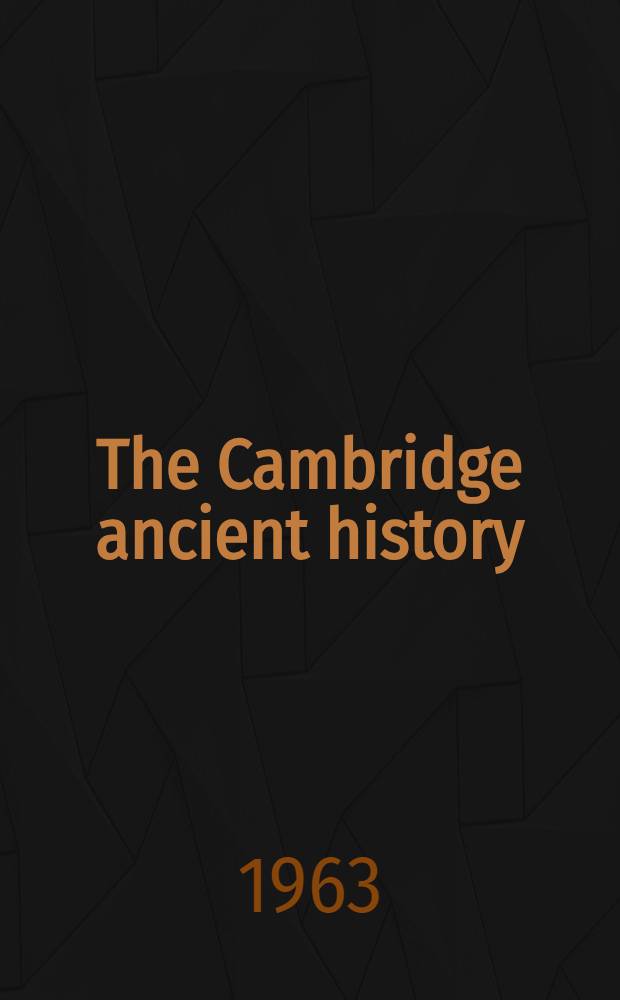 The Cambridge ancient history : Vol. 1-2. Vol. 2. Chap. 29 : Elam c. 1600-1200 B. C.