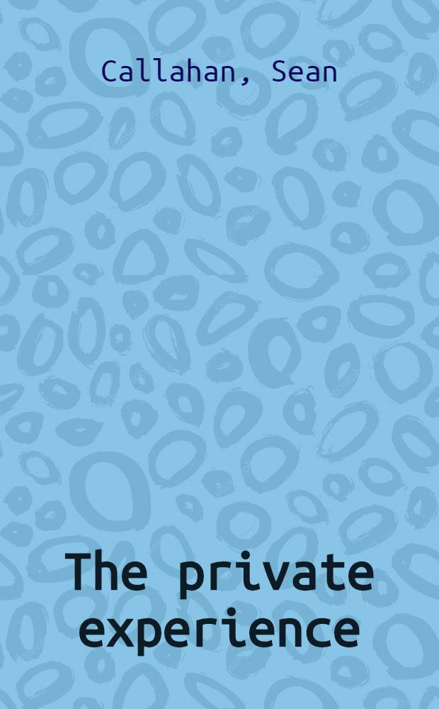 The private experience : Elliott Erwitt : Personal insights of a professional photographer