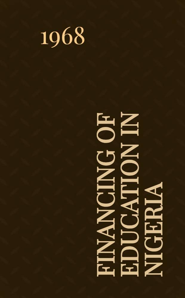 Financing of education in Nigeria