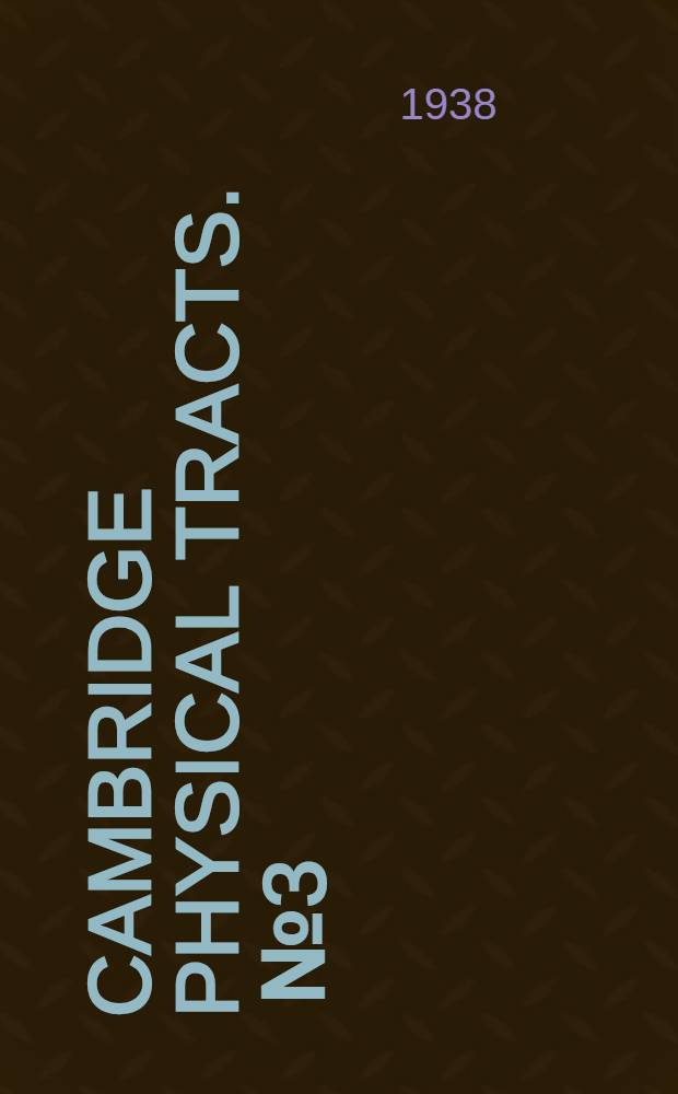 [Cambridge physical tracts. [№ 3] : Superconductivity