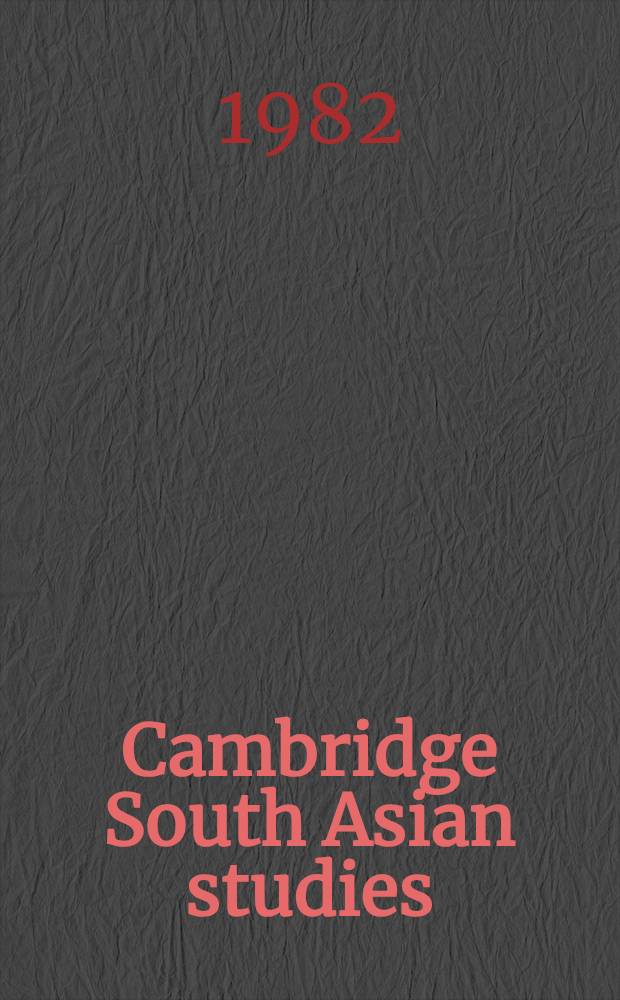 Cambridge South Asian studies