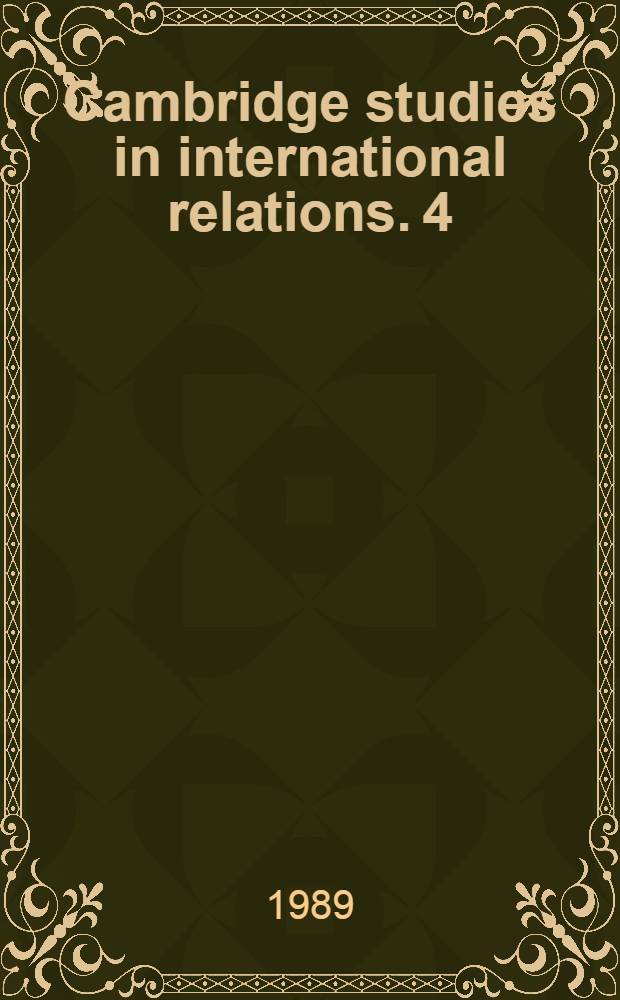 Cambridge studies in international relations. 4 : The ANZUS crisis, nuclear visiting and deterrence