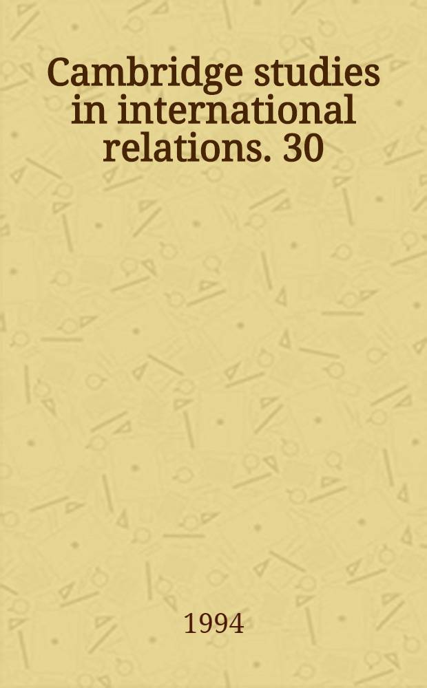 Cambridge studies in international relations. 30 : From Polaris to Trident