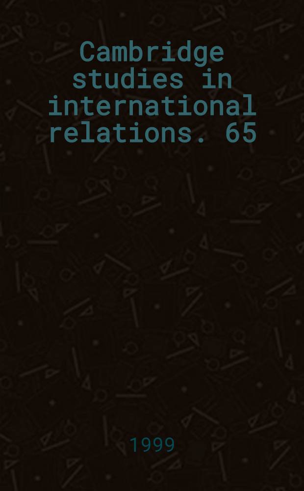 Cambridge studies in international relations. 65 : The sanctions paradox