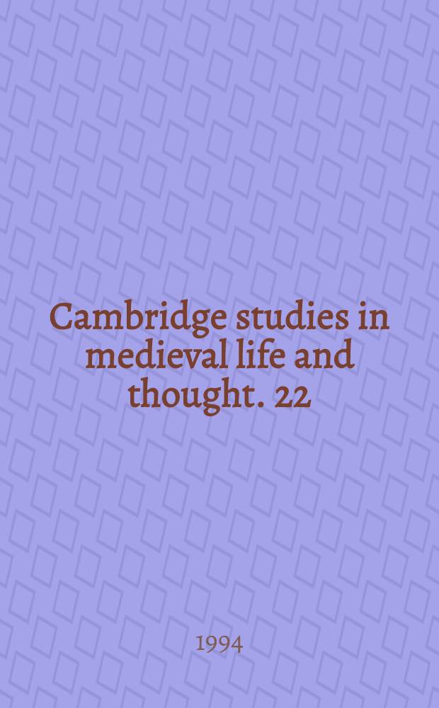Cambridge studies in medieval life and thought. 22 : Caesarius of Arles