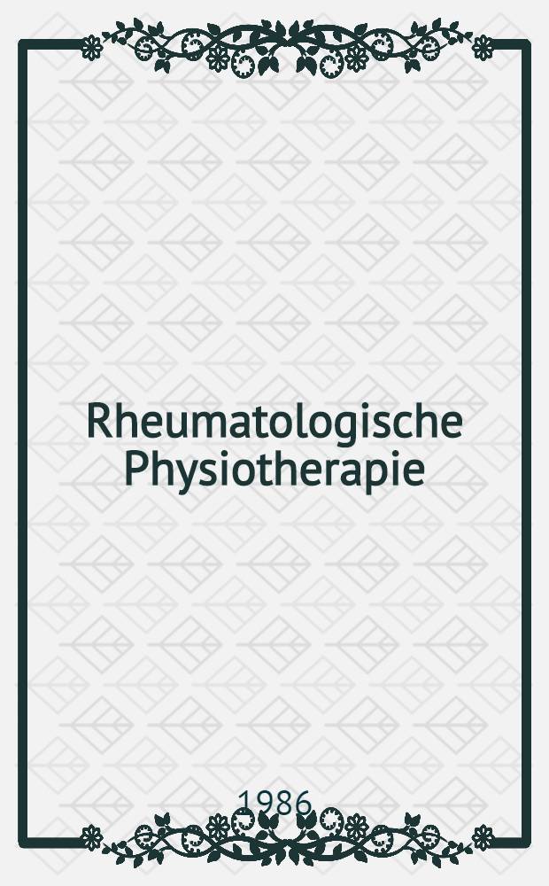 Rheumatologische Physiotherapie