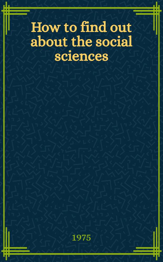 How to find out about the social sciences