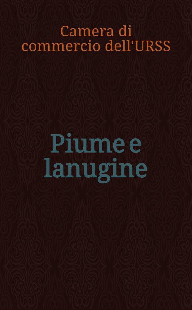 ... Piume e lanugine