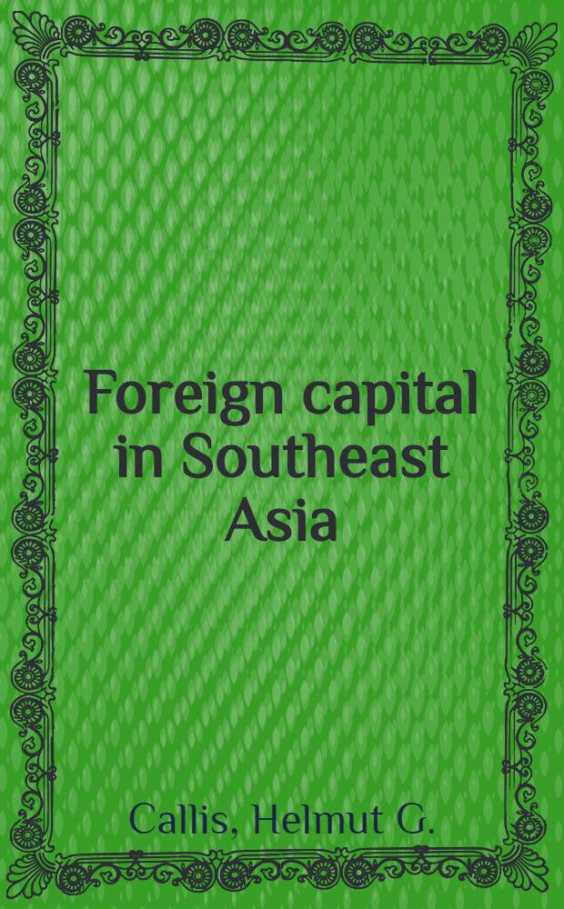 Foreign capital in Southeast Asia