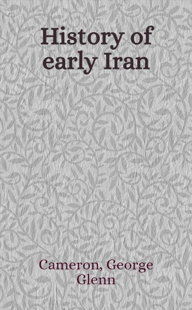 History of early Iran
