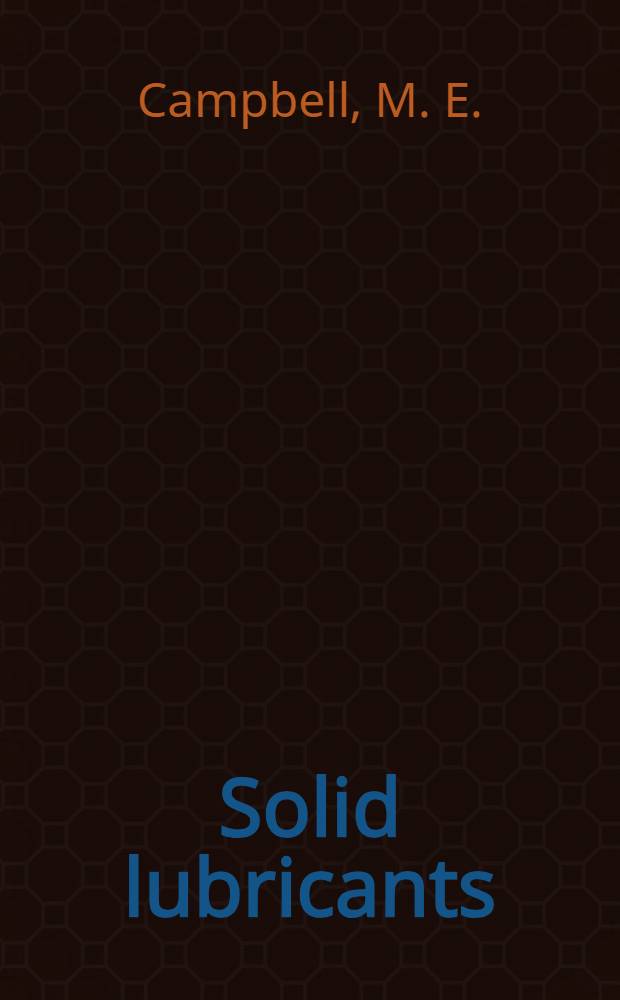 Solid lubricants