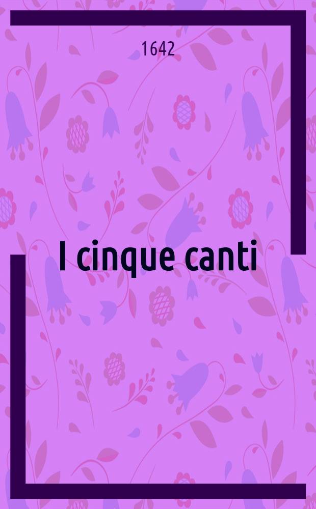 I cinque canti