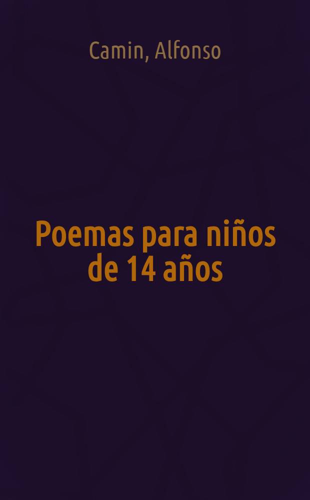 Poemas para niños de 14 años