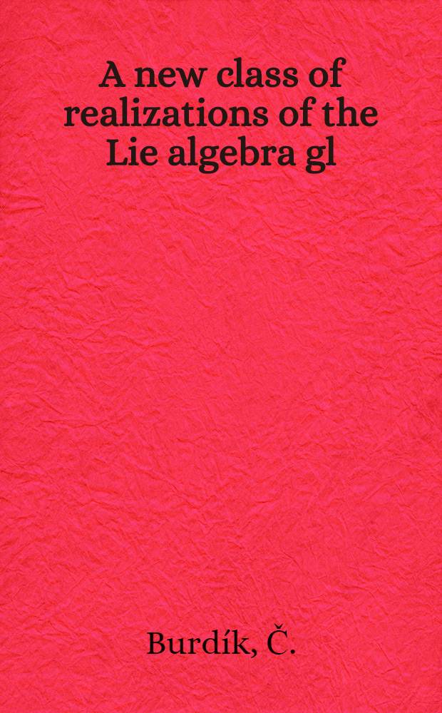 A new class of realizations of the Lie algebra gl (n+1, R)