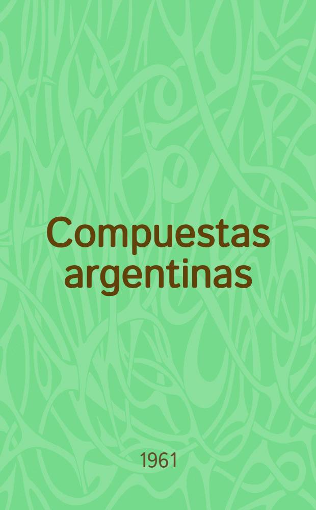 Compuestas argentinas : Clave para la determinación de los géneros