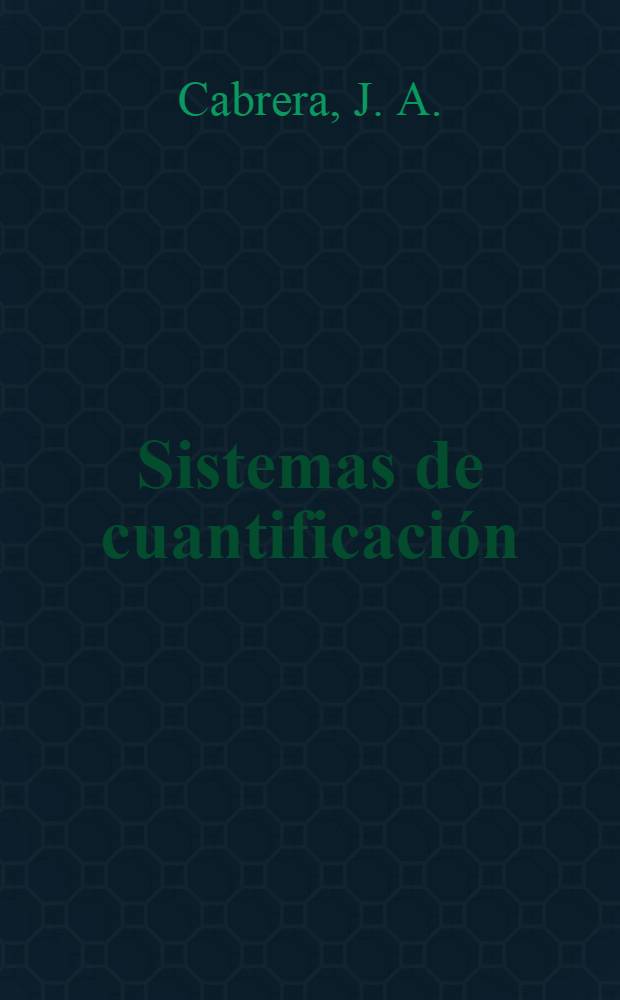 Sistemas de cuantificación