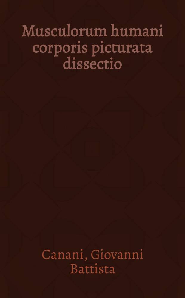Musculorum humani corporis picturata dissectio