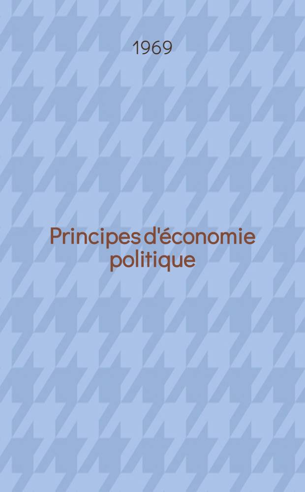 Principes d'économie politique