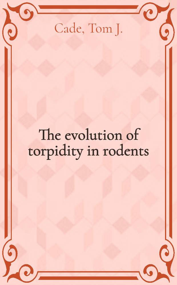 The evolution of torpidity in rodents