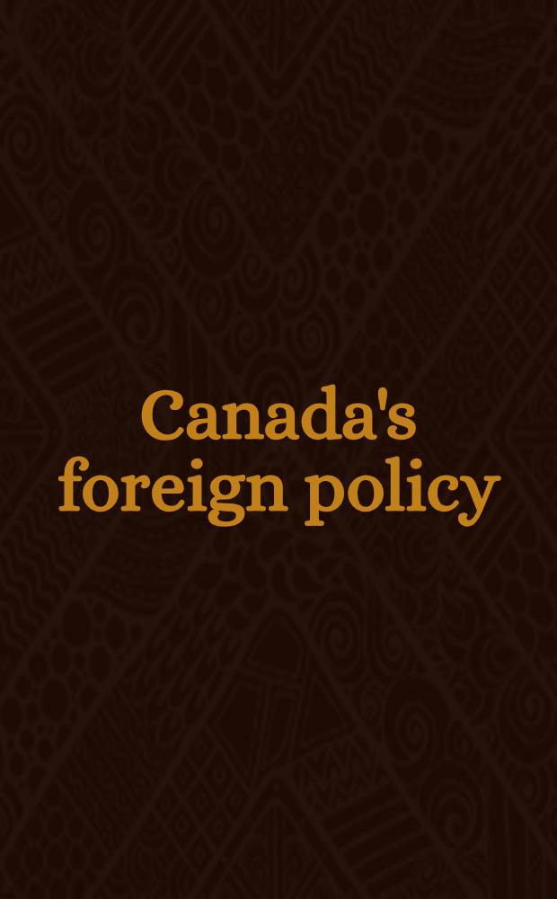 Canada's foreign policy : Symposium