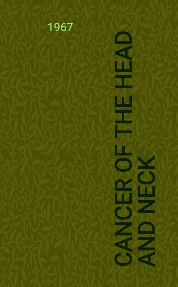 Cancer of the head and neck