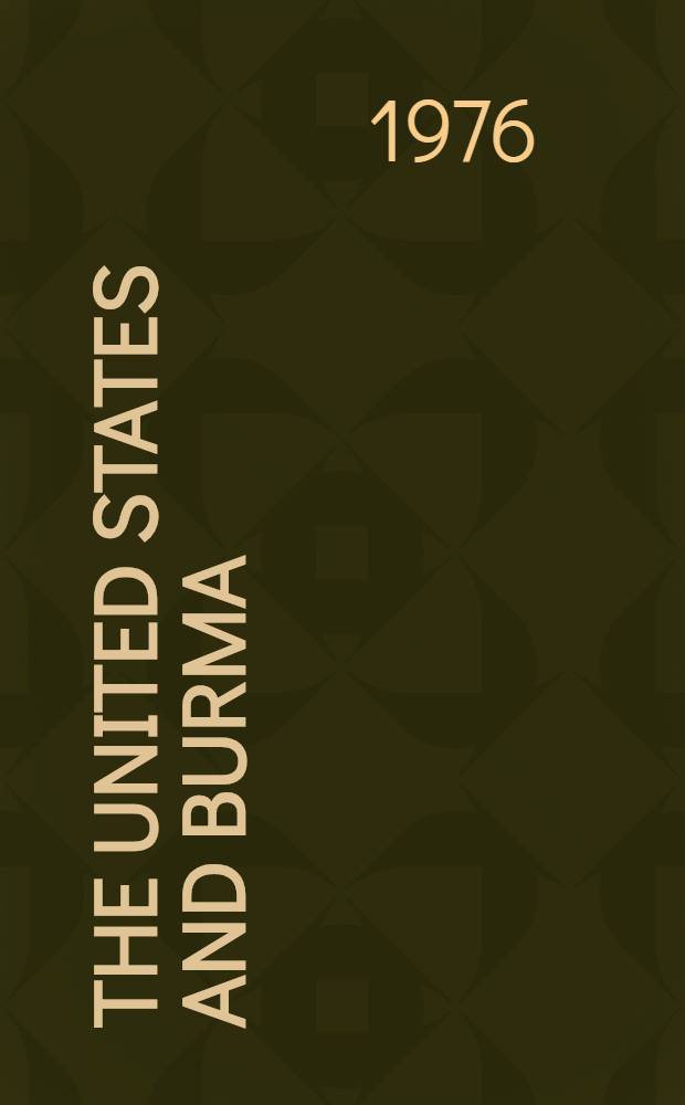 The United States and Burma